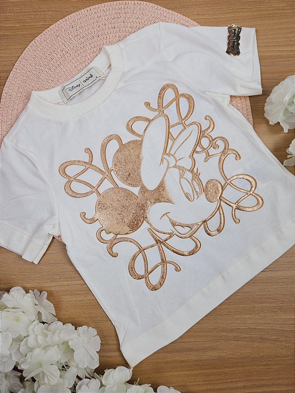 Blusa Minnie Dourada Disney Animê