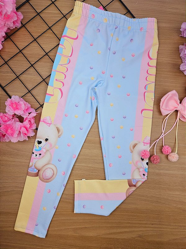 Legging Ursinha Colorida Cinti