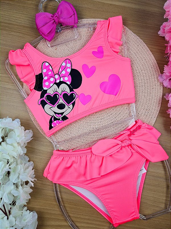 Biquini com Proteção UV Minnie Disney Animê