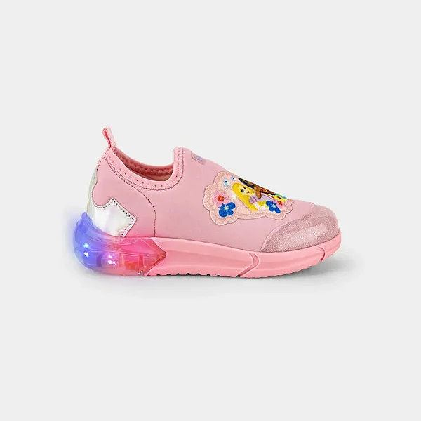 Tênis Infantil Bibi Space Princesas da Disney com Luz Led