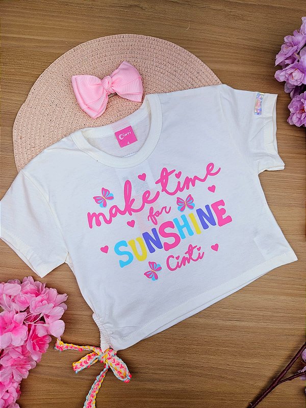 Blusa Boxy Borboletinhas Cinti