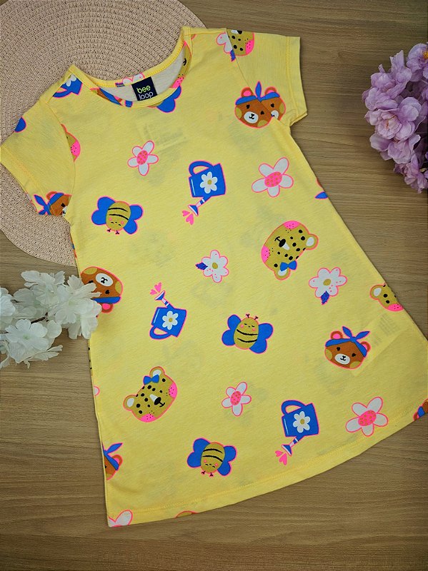 Vestido Amarelo Bee Loop