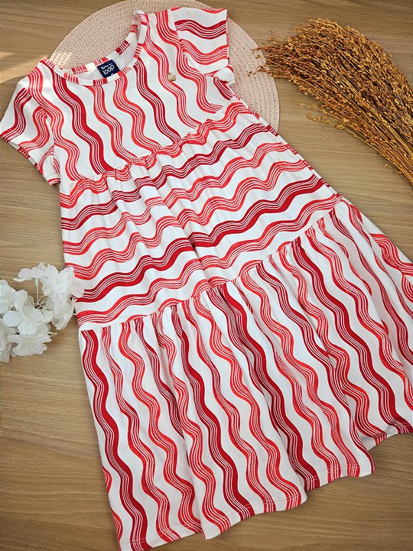 Vestido Listras Curvas Bee Loop