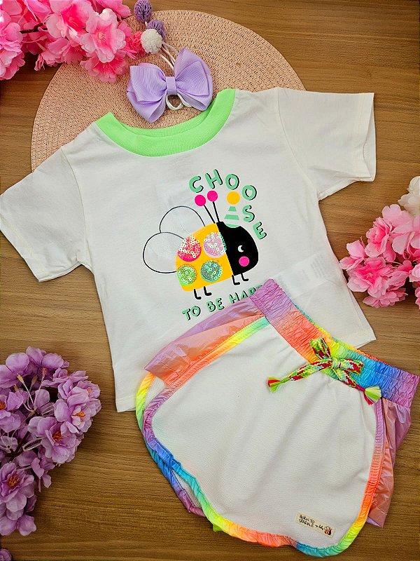 Conjunto Blusa e Short Joaninha Up Baby