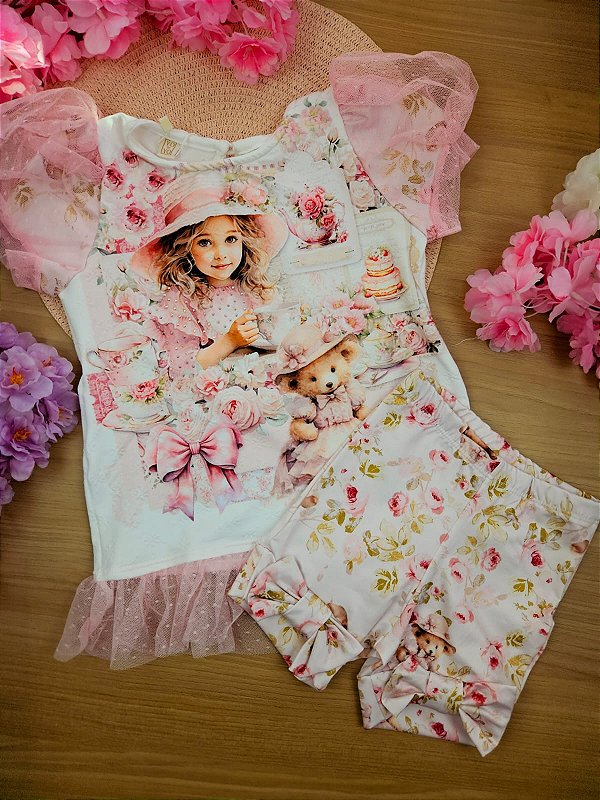 Conjunto Blusa e Short Menininha Yoyo