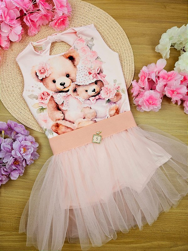 Vestido com Saia Tule YoYo