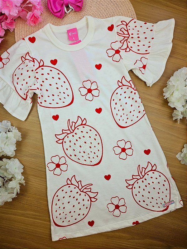 Vestido Morangos Cinti