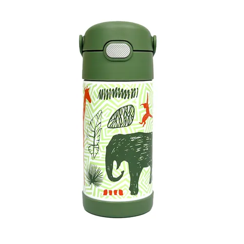 Garrafa Térmica Thermos Infantil Funtainer F410 Reino da Selva- 355ml