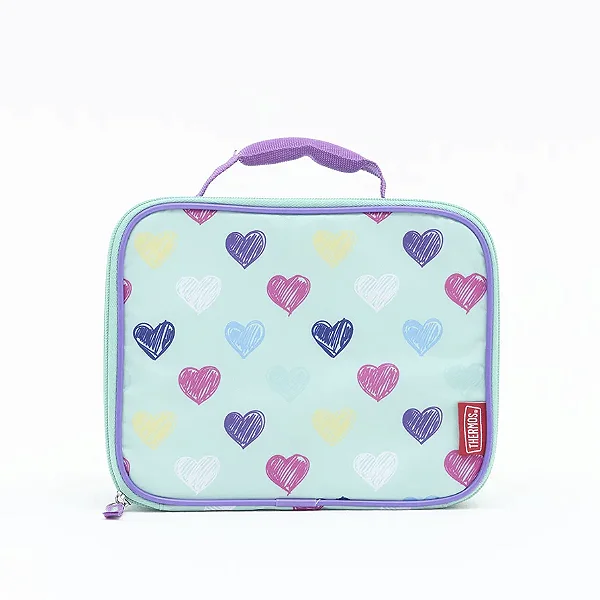 Lancheira Térmica Infantil Corações Coloridos Thermos