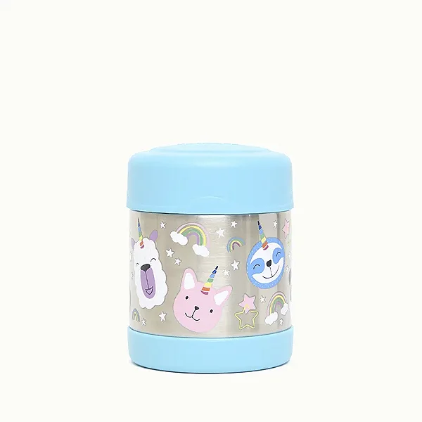 Pote Térmico Infantil Funtainer F300 Unicórnio Colorido 290ml - Thermos