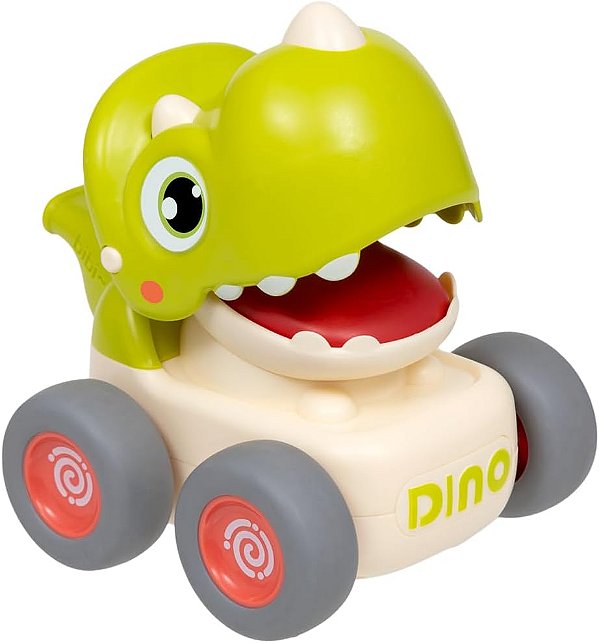 Buba Carrinho Dino Com Fricção E Apito Verde