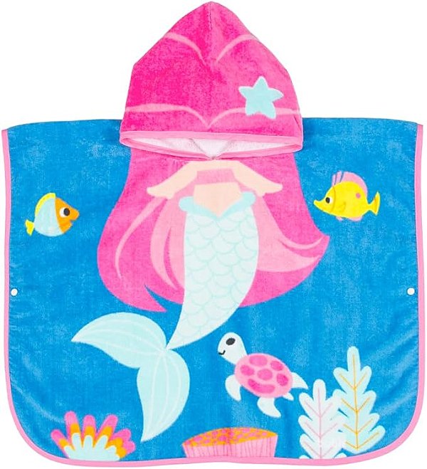 Toalha Poncho Aventuras Sereia Buba