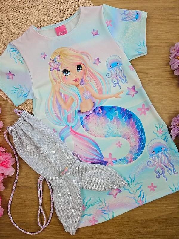 Vestido Sereia com Mochila Cinti