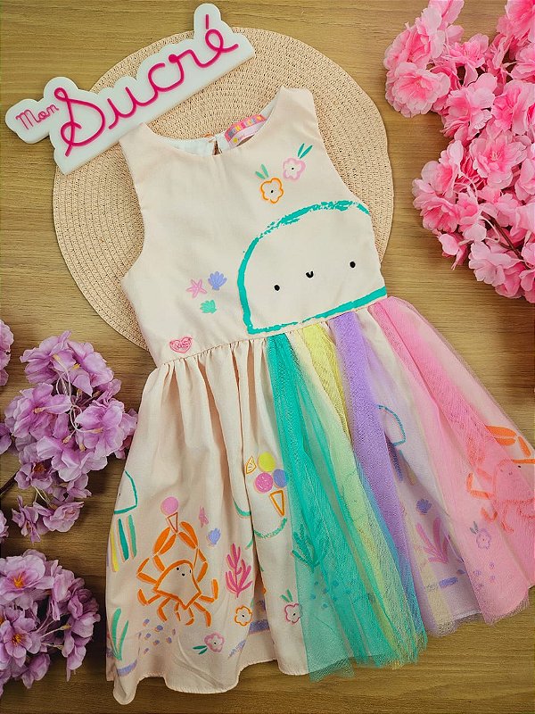 Vestido Verão Polvo Mon Sucré