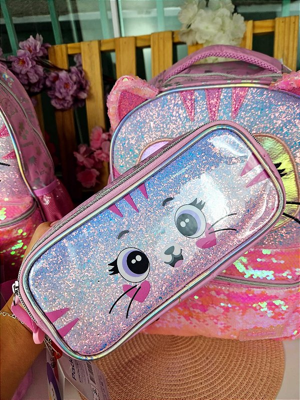 Estojo Duplo Gatinha Pack Me
