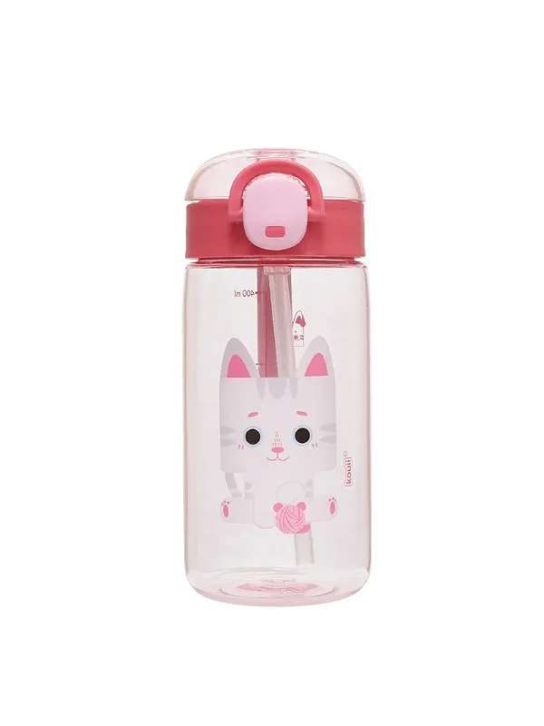 Garrafa com Canudo 460ml Kouii Gato Mia