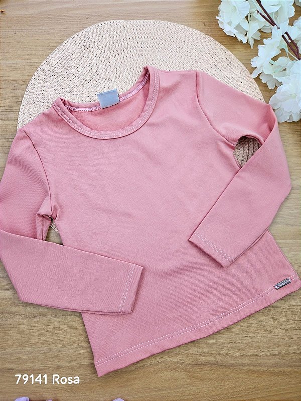 Blusa Térmica Peluciada Rosê Infanti