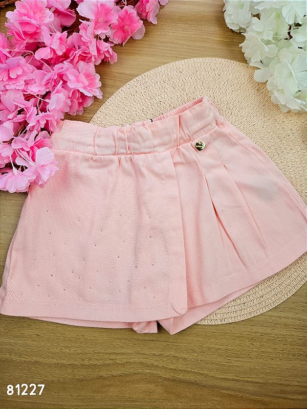 Short Saia em Sarja com Elastano Infanti
