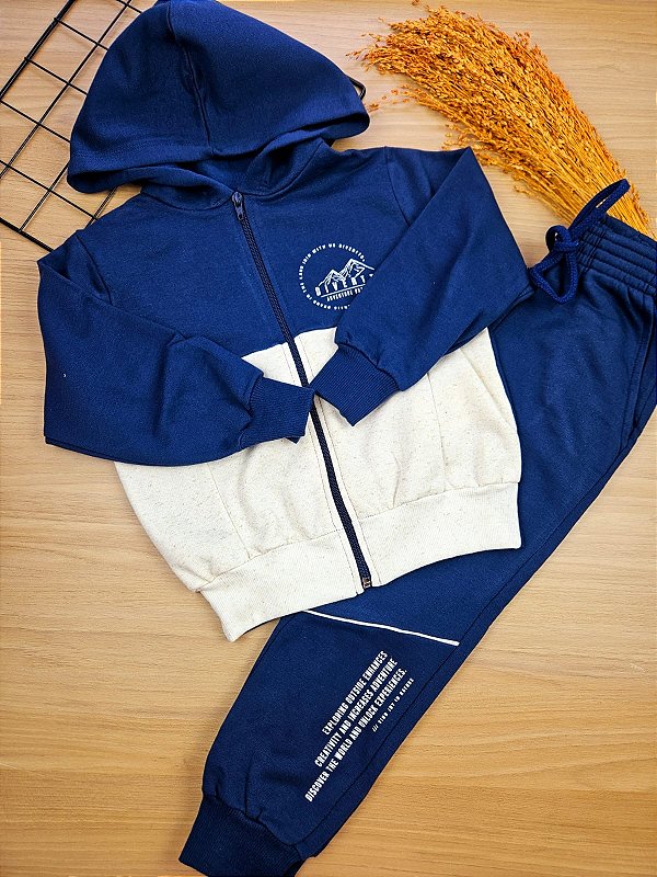 Conjunto Jaqueta e Calça em Moletom Felpado Divertto