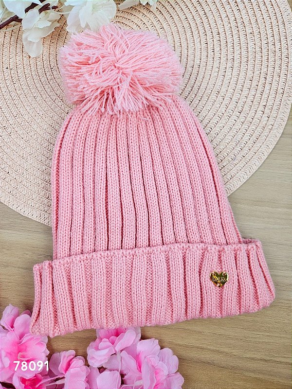 Gorro em Tricot Glacê P - 2 a 8 Anos - Kukiê