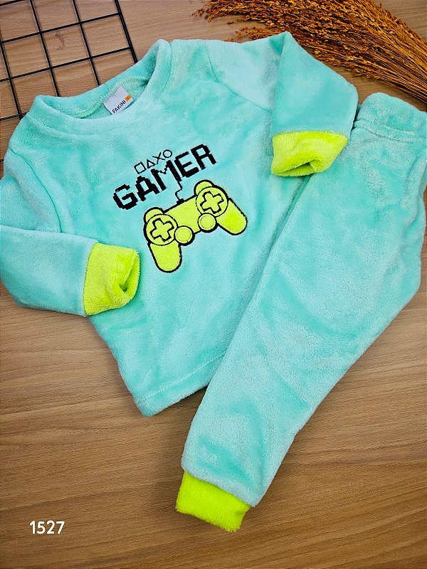 Conjunto Blusão e Calça em Tecido Fleece Gamer Fakini