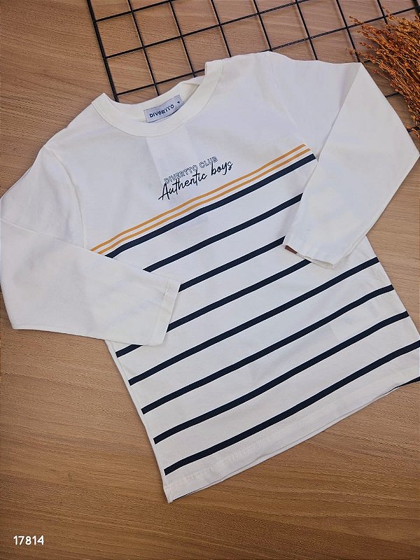 Blusa Manga Longa Listras Divertto