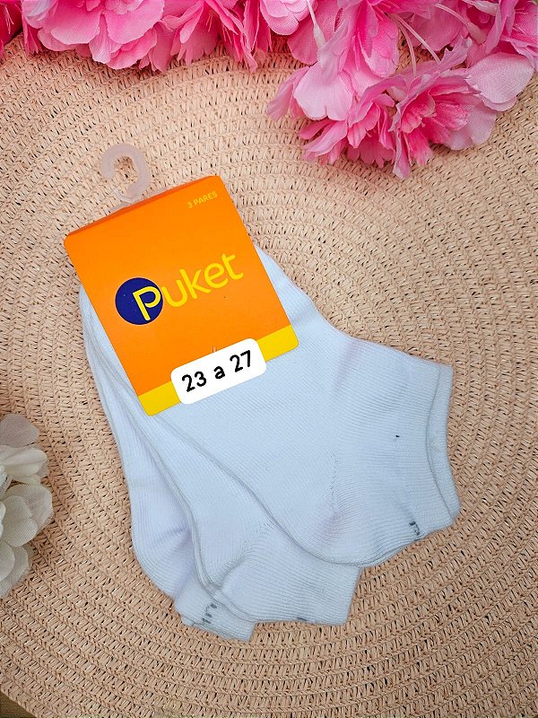Pack com 3 Pares 23 a 27 Puket