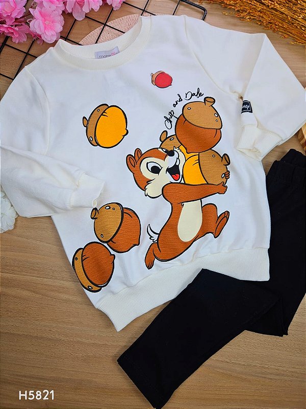 Conjunto Blusão e Legging Tico e Teco Momi