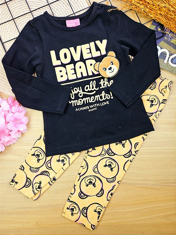 Conjunto Inverno Blusa Manga Longa e Legging Momi