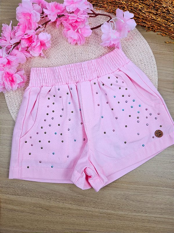 Short Strass Rosa Mon Sucré