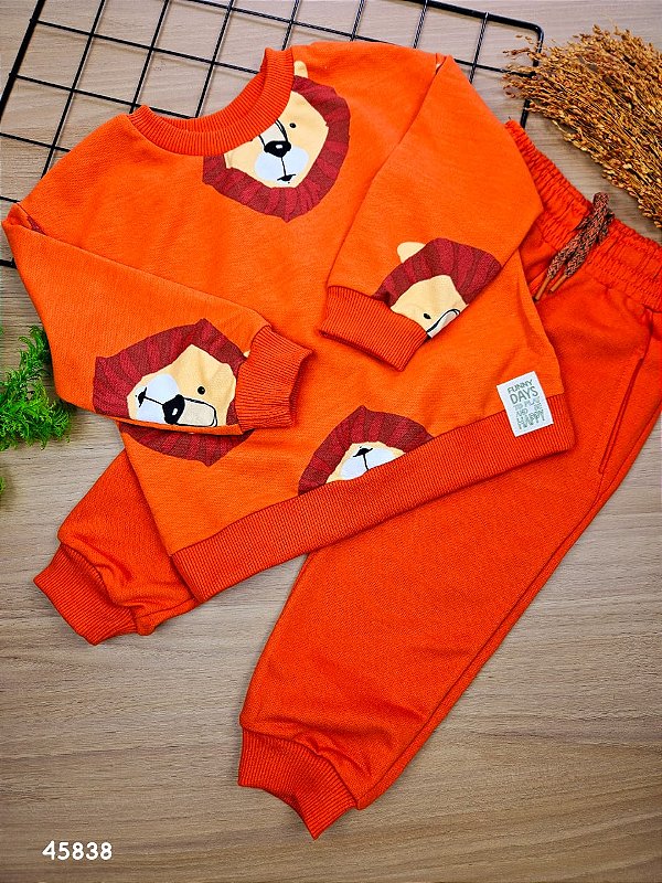 Conjunto Blusa e Calça em Moletom Up Baby