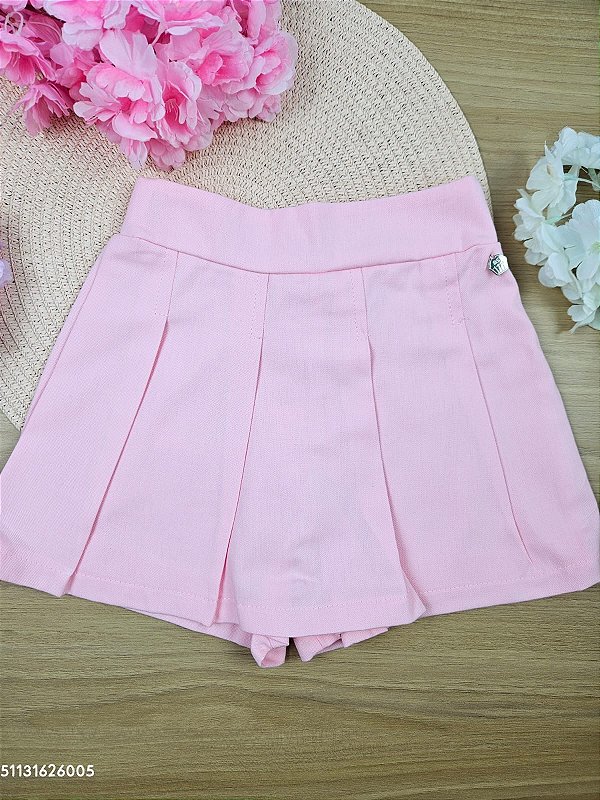 Short Saia em Sarja Docinho Mon Sucré