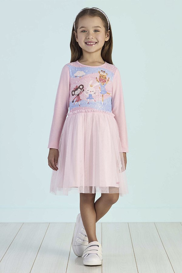 Vestido Manga Longa Happy Mon Sucré