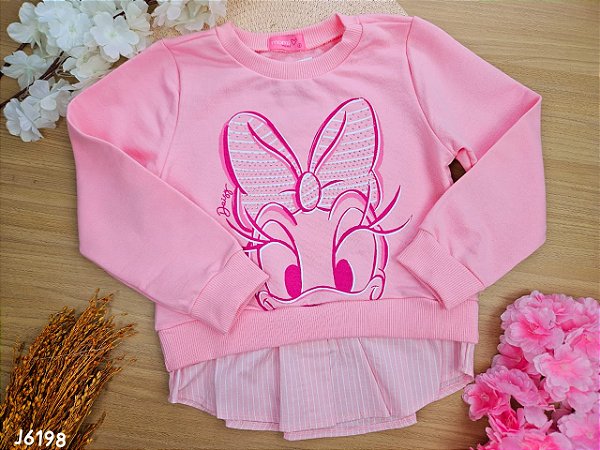 Casaco Daisy Disney com Extensão em Tricoline Momi