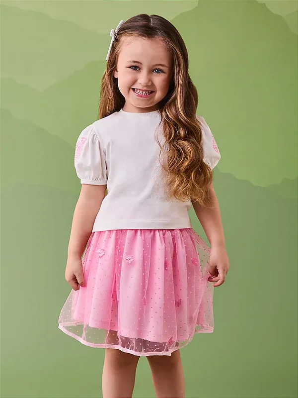 Conjunto de blusa e Saia Momi