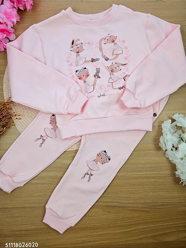 Conjunto em Molecotton Bailarina Petit Cherie