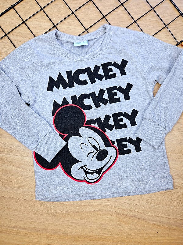Blusa Manga Longa Mickey Fakini