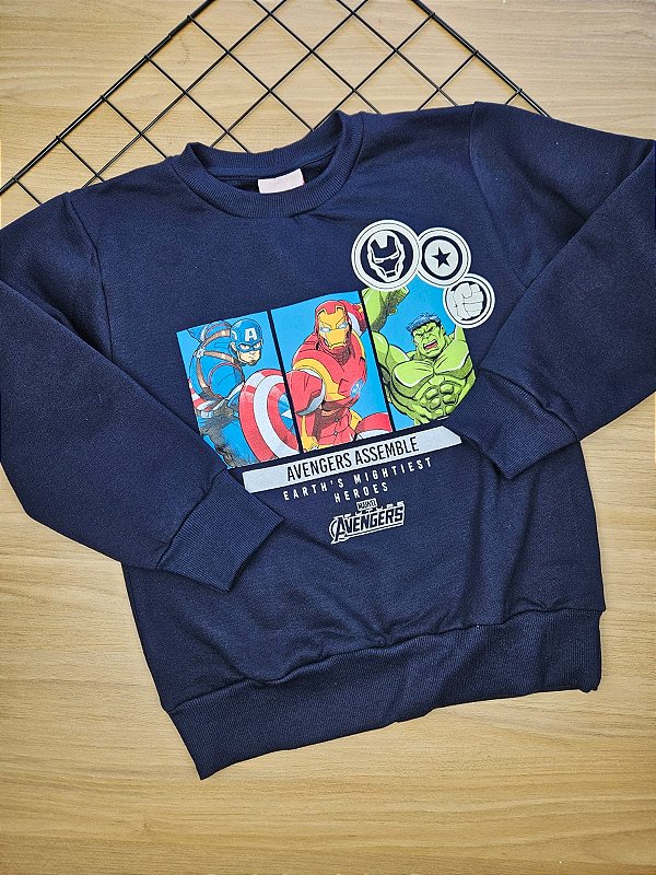 Blusão Peluciado Avangers Fakini