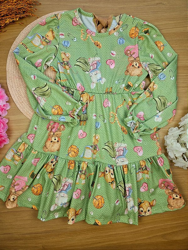 Vestido em Malha Fresh Kukiê Infantil Menina