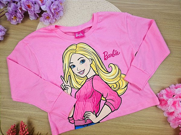 Blusa Manga Longa Barbie Fakini