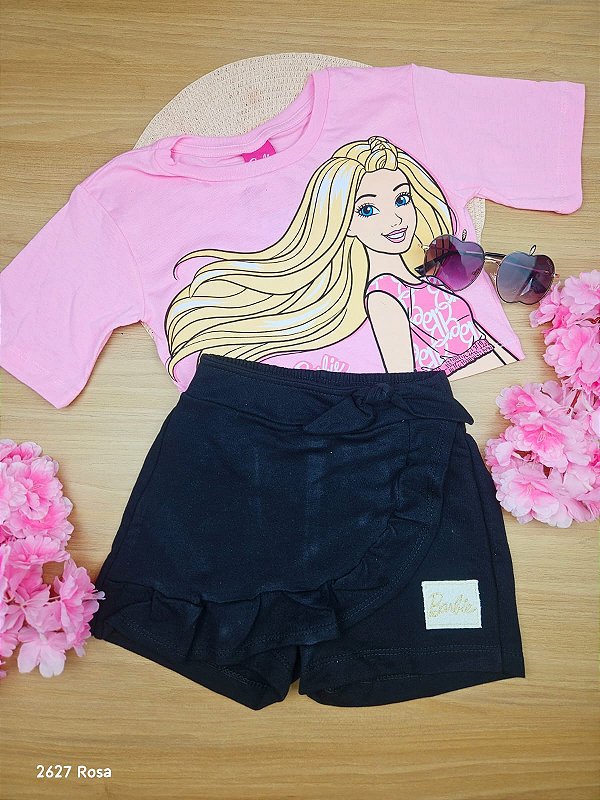 Conjunto Barbie 100% Algodão Fakini