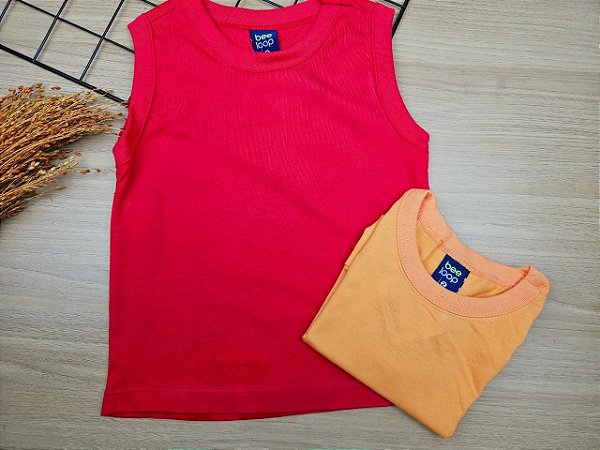 Regata em Meia Malha Vermelho Bee Loop