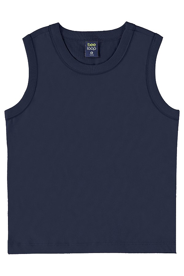 Regata em Meia Malha Azul Bee Loop