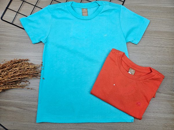Camiseta Manga Curta Verde Água Up Baby