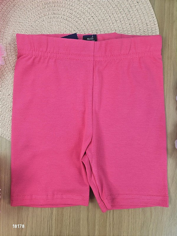 BERMUDA CICLISTA EM COTTON ROSA BEE LOOP
