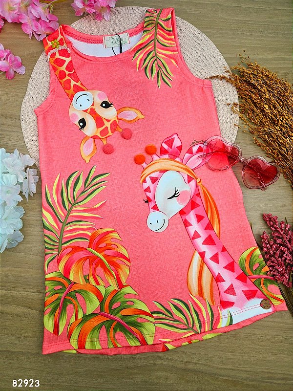 Vestido em Molecotton Infanti Infantil Menina