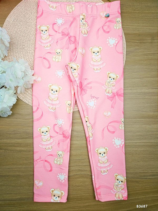 Calça Legging em Molecotton Infanti Infantil Menina