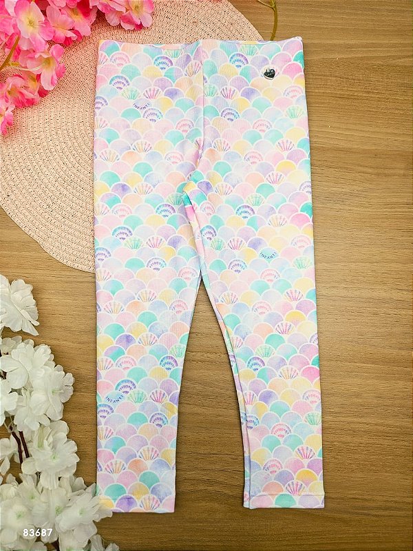 Calça Legging em Molecotton Infanti Infantil Menina