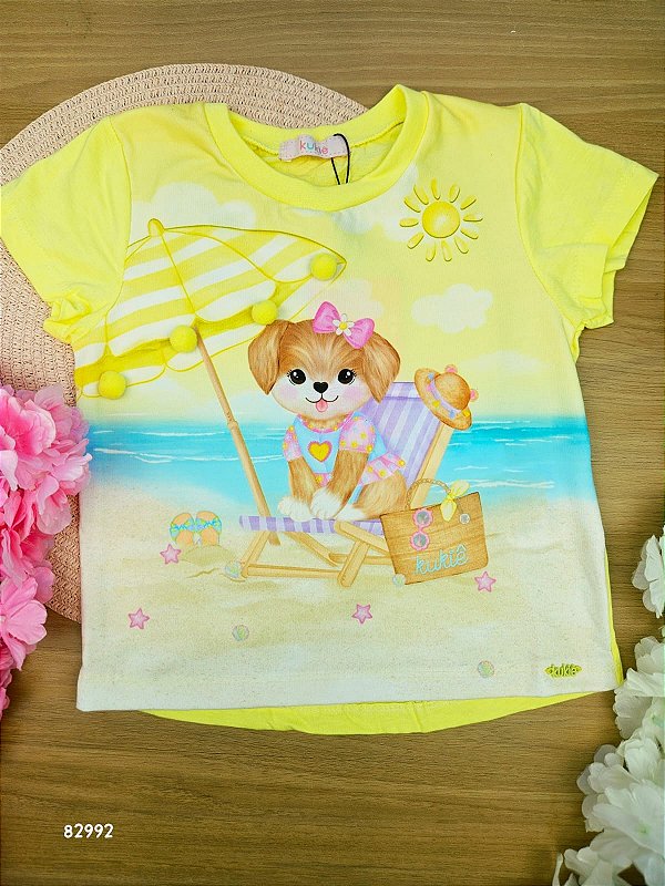 Blusa em Meia Malha Kukiê Infantil Menina