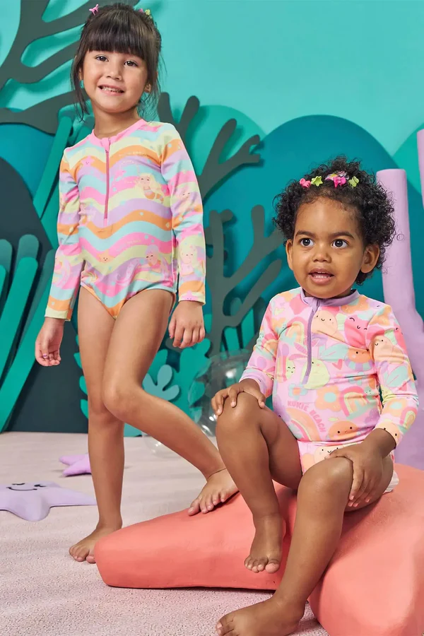 Maio em Malha com Proteção UV50+ Kukiê Bebê Menina